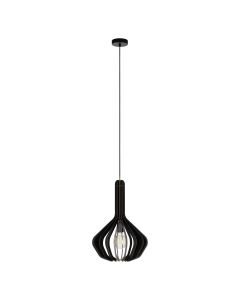 Eglo Lighting - Velasco - 900154 - Black Wood Ceiling Pendant Light