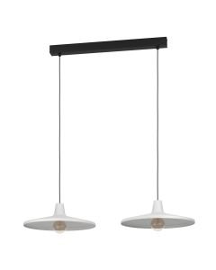 Eglo Lighting - Miniere - 900834 - Black Grey 2 Light Bar Ceiling Pendant Light