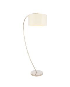 Endon Lighting - Josephine - 72388 - Nickel Vintage White Floor Lamp