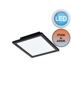 Eglo Lighting - Salobrena-Z - 900049 - LED Black White Flush Ceiling Light
