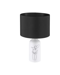 Eglo Lighting - Vinoza - 43824 - White Black Ceramic Table Lamp