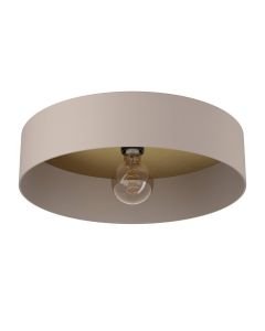 Eglo Lighting - Duaia - 900838 - Taupe Grey Wood Flush Ceiling Light