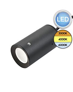 Saxby Lighting - Juno LED - 114568 - LED Black Clear Flush Ceiling Light