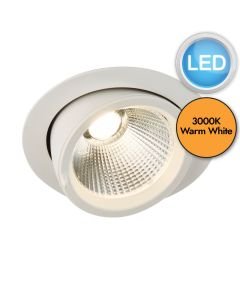 Saxby Lighting - Axial - 99555 - LED White Clear 36w 3000k 159mm Recessed Ceiling Downlight