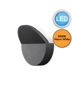 Konstsmide - Matera - 7949-370 - LED Anthracite IP54 Outdoor Wall Washer Light