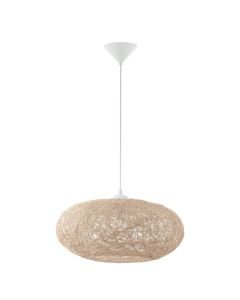 Eglo Lighting - Campilo - 93374 - White Natural Paper String Ceiling Pendant Light