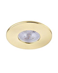 Saxby Lighting - Saxby ShieldONE 75 - 109806 & 113297 - Satin Brass Fixed Recessed Fire Rated Ceiling Downlight