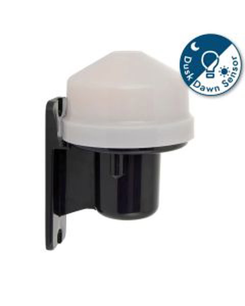 Saxby Lighting - Photocell - 90981 - Black IP44 Outdoor Sensor Wall Light
