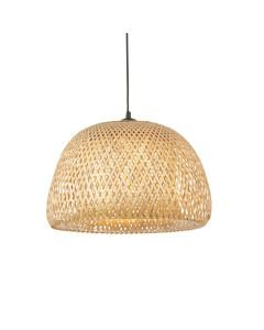 Endon Lighting - Bali - 101574 - Natural Bamboo Black Ceiling Pendant Light
