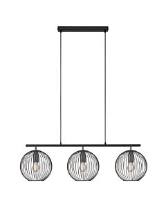 Nordlux - Beroni - 2213293003 - Black 3 Light Bar Ceiling Pendant Light