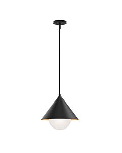 Elstead Lighting - Remyck - ALM-REMYCK-P-BK - Black Opal Glass Ceiling Pendant Light