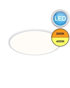 Nordlux - Oja 42 IP54 3000/4000K - 2210636101 - LED Matt White IP54 Flush Ceiling Light