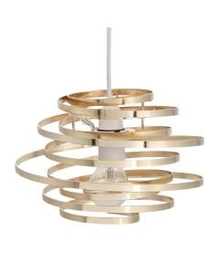 Gold Metal Swirl Easy Fit Light Shade
