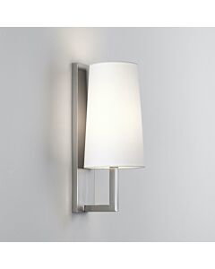 Astro Lighting - Riva - 1214004 & 5018007 - Nickel White Glass IP44 Bathroom Wall Light