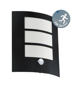 Eglo Lighting - City - 99568 - Black White IP44 Outdoor Sensor Wall Light