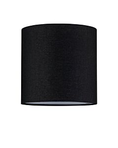 Black Textured Cotton 17cm Table Lamp Shade
