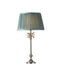 Endon Lighting - Leaf - 91223 - Nickel Fir Table Lamp With Shade