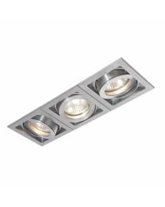 Saxby Lighting - Xeno - 52409 - Brushed Aluminium 3 Light Recessed Ceiling Downlight