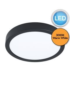 Eglo Lighting - Fueva 5 - 99223 - LED Black White Flush Ceiling Light