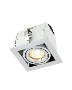 Saxby Lighting - Garrix - 78535 - White Silver Recessed Ceiling Downlight