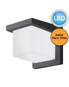 Eglo Lighting - Desella 1 - 95097 - LED Anthracite White IP55 Outdoor Wall Washer Light