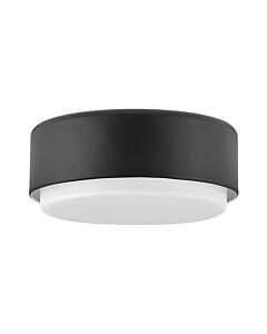 Hinkley Lighting - Cedric - HK-CEDRIC-F-S-BK - Black Opal Glass 2 Light Flush Ceiling Light