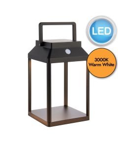Endon Lighting - Linterna - 96931 - LED Black IP44 Touch Solar Outdoor Portable Lamp