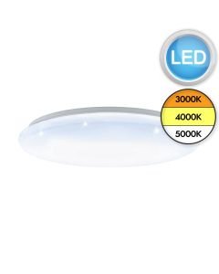 Eglo Lighting - Giron-S - 97541 - LED White Flush Ceiling Light