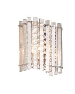 Endon Lighting - Hanna - 78700 - Clear Crystal Glass Chrome Wall Washer Light