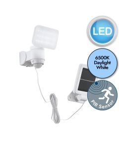 Eglo Lighting - Casabas - 98196 - LED White IP44 Solar Outdoor Sensor Floodlight