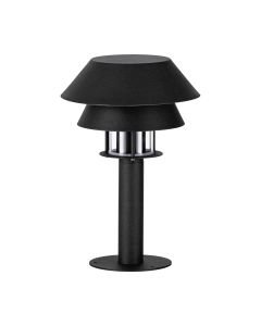 Eglo Lighting - Chiappera - 900802 - Black White Clear Glass IP65 Outdoor Post Light