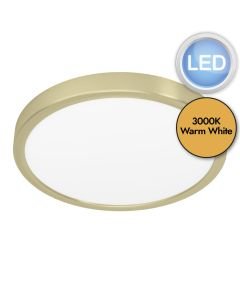 Eglo Lighting - Fueva 5 - 900182 - LED Brushed Brass White Flush Ceiling Light