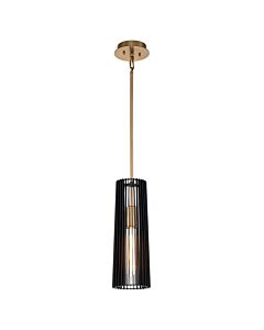 Quintiesse - Linara - QN-LINARA-P-BK - Black Natural Brass Ceiling Pendant Light