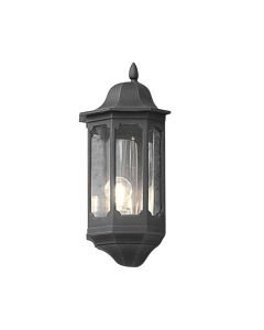 Konstsmide - Pallas - 566-750 - Black Outdoor Half Lantern Wall Light