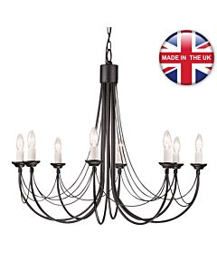 Elstead - Carisbrooke CB8-BLACK Chandelier