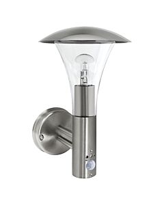 Halo - Brushed Stainless Steel Outdoor IP44 Motion Sensor Activated Wall Light