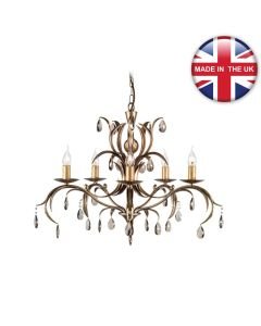 Elstead - Lily LL5-ANT-BRZ Chandelier