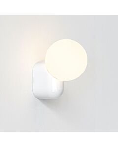 Astro Lighting - Lyra - 1472001 - White Opal Glass Ceramic IP44 Single Bathroom Wall Light