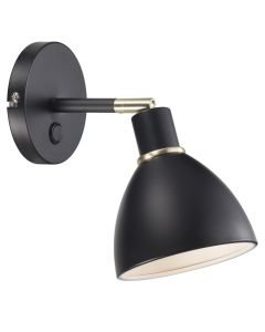 Nordlux - Ray - 63191003 - Black Brass Plug In Spotlight