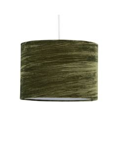 Modern Green Crushed Velvet 33cm Easy Fit Ceiling Light Shade Pendants