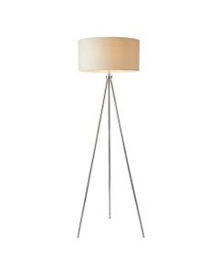 Endon Lighting - Tri - 73145 - Chrome Ivory Tripod Floor Lamp