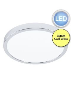 Eglo Lighting - Fueva 5 - 30892 - LED Chrome White IP44 Bathroom Ceiling Flush Light