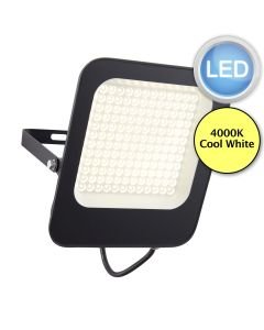 Saxby Lighting - Guard - 107636 - LED Black Clear Glass IP65 Outdoor Floodlight