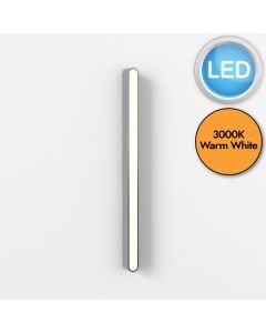Astro Lighting - Atticus - 1440002 - LED Chrome Frosted IP44 900 3000k Bathroom Strip Wall Light