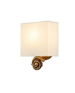 Flambeau Lighting - Swirl - FB-SWIRL-1S-G - Gold Leaf Wall Light