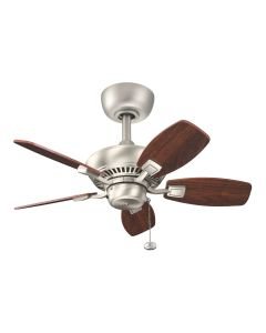 Kichler Lighting - Canfield - KLF-CANFIELD-30-BN - Brushed Nickel Walnut Pull Cord Ceiling Fan