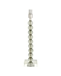 Endon Lighting - Adelie - 98067 - Green Tint Crystal Glass Nickel Base Only Table Lamp
