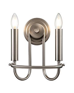 Kichler Lighting - Capitol Hill - KL-CAPITOL-HILL2-BN - Brushed Nickel 2 Light Wall Light