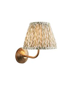 Endon Lighting - Obelisk Arc & Leaf 20cm - 116000 - Aged Brass Green Wall Light