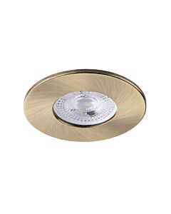 Saxby Lighting - Saxby ShieldONE 65 - 109805 & 113280 - Antique Brass Fixed Recessed Fire Rated Ceiling Downlight